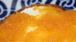 Dulce de naranja con mazapán