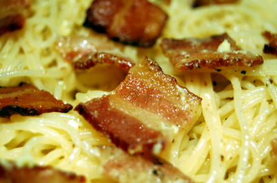 Espaguettis a la carbonara