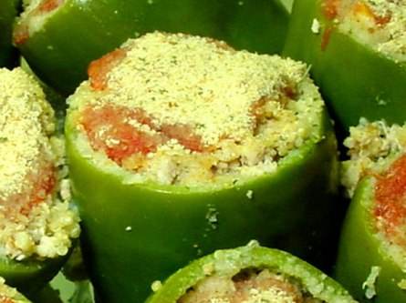 Pimientos verdes rellenos