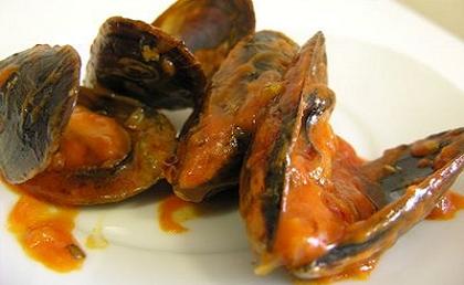 Mejillones al vapor picante