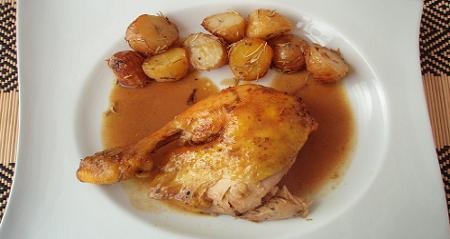 Pollo con almendras