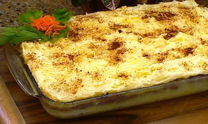 Puré de yuca con queso