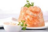 Aspic de pollo con gambas (camarones)