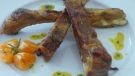 Costillas glaseadas en mandarina