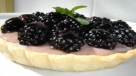 Tarta de moras en microondas