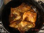 Pollo acaramelado al horno