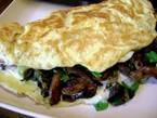 Omelette de champiñones