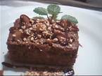 Brownie de chocolate y cacahuate