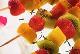 Brochetas de frutas