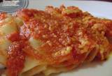 Canelones con salchichas